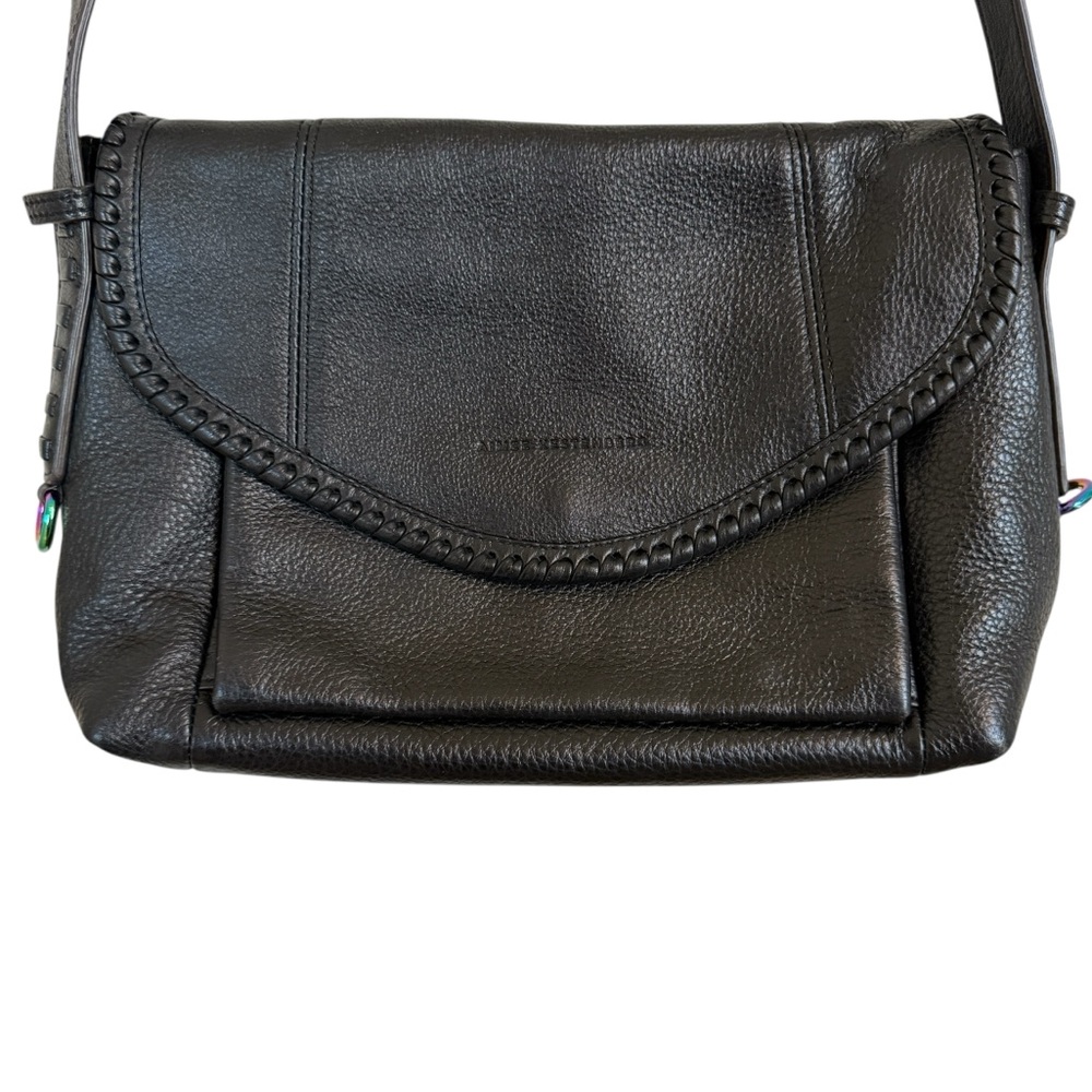 Aimee Kestenberg Pebble Leather Crossbody Bag Purse All For Love Mini Black